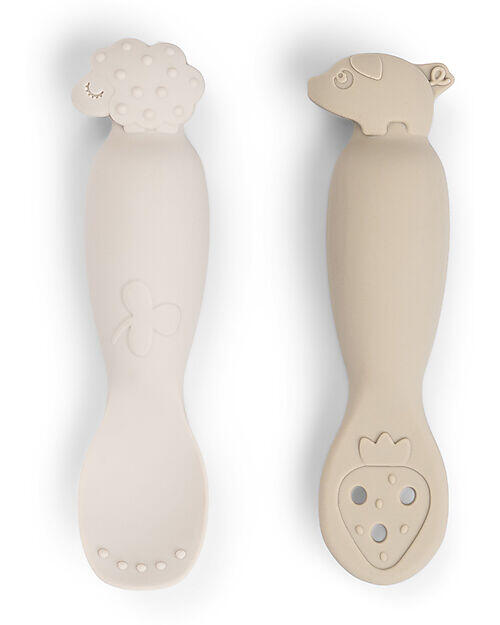Set 2 Cucchiai da Apprendimento in Silicone – Tiny Farm