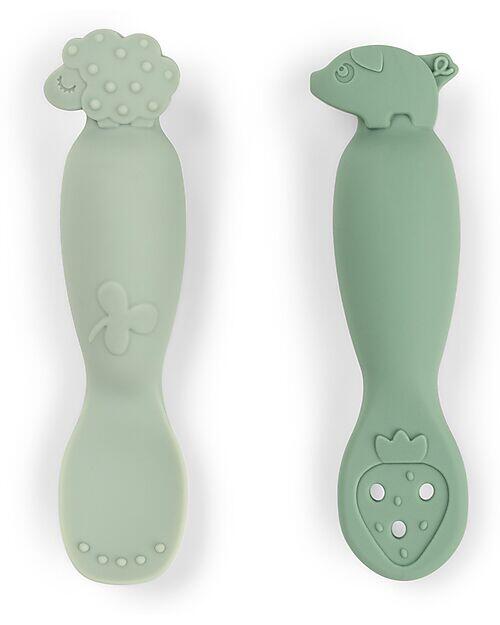 Set 2 Cucchiai da Apprendimento in Silicone – Tiny Farm