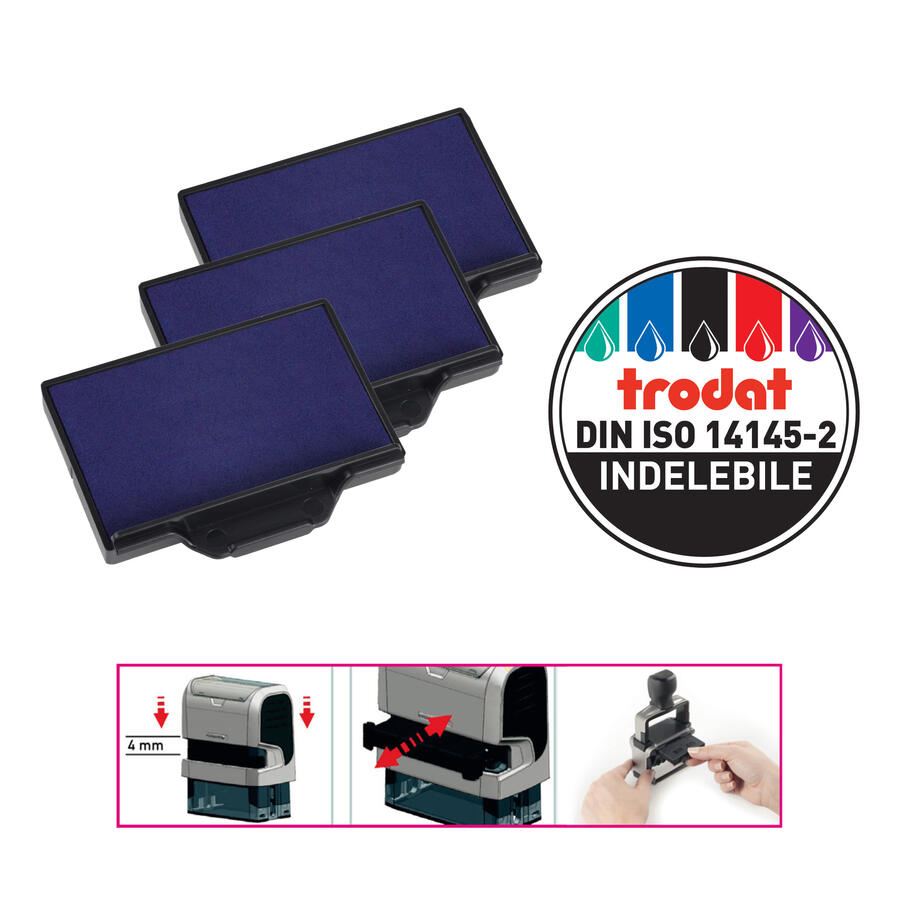 Tampone RIcambio per Timbro Autoinchiostrante TRODAT 6/56 - conf. 3 pz