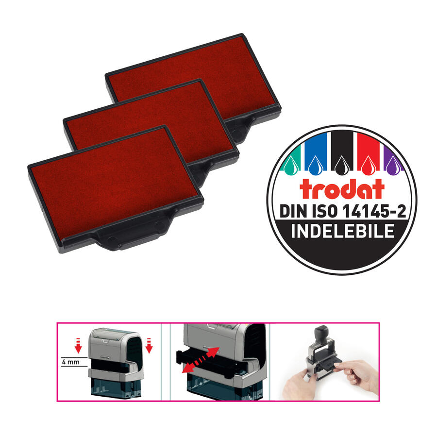 Tampone RIcambio per Timbro Autoinchiostrante TRODAT 6/56 - conf. 3 pz