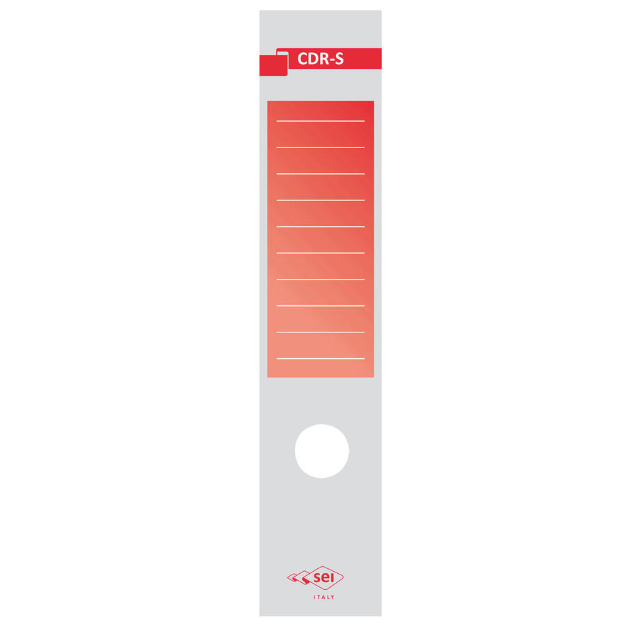  Copridorso per Raccoglitori d.so 8 cm in Carta Adesiva CDR-S SEI ROTA - conf. 10 pz
