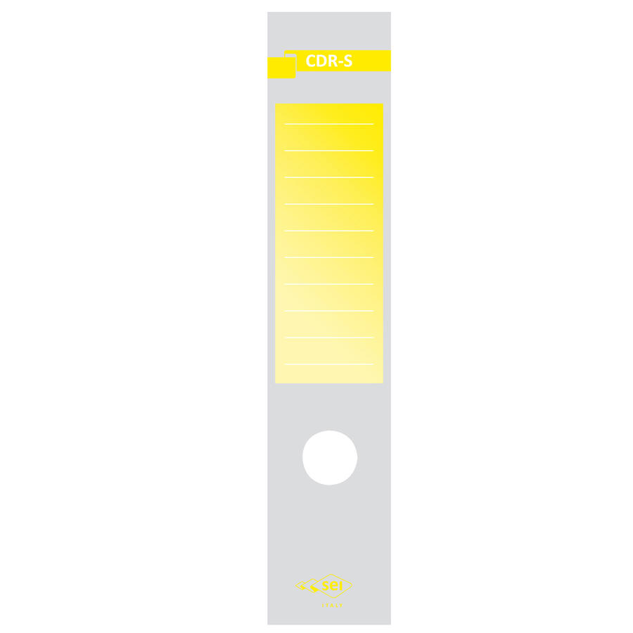  Copridorso per Raccoglitori d.so 8 cm in Carta Adesiva CDR-S SEI ROTA - conf. 10 pz