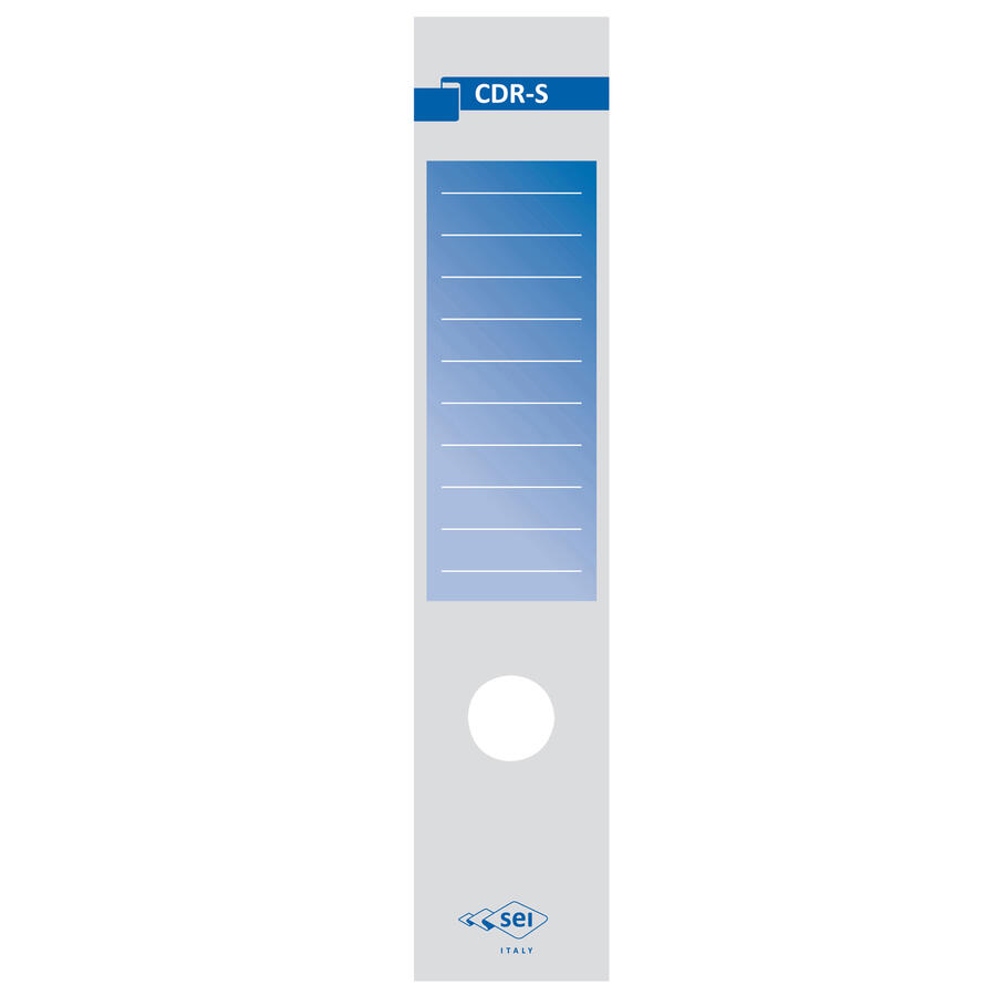  Copridorso per Raccoglitori d.so 8 cm in Carta Adesiva CDR-S SEI ROTA - conf. 10 pz