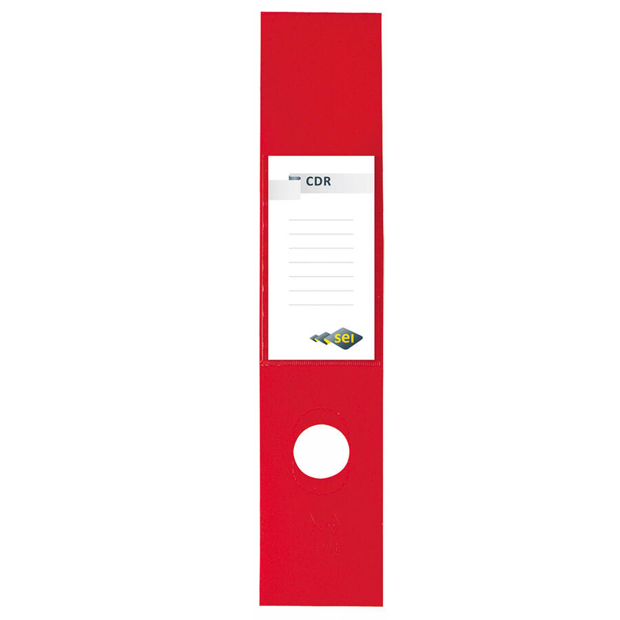  Copridorso per Raccoglitori d.so 8 cm Adesivo CDR PVC SEI ROTA - conf. 10 pz