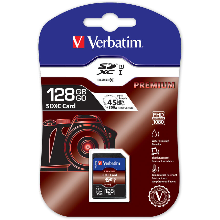 Memoria SD Card PREMIUN SDXC Class 10/UHS-1 VERBATIM