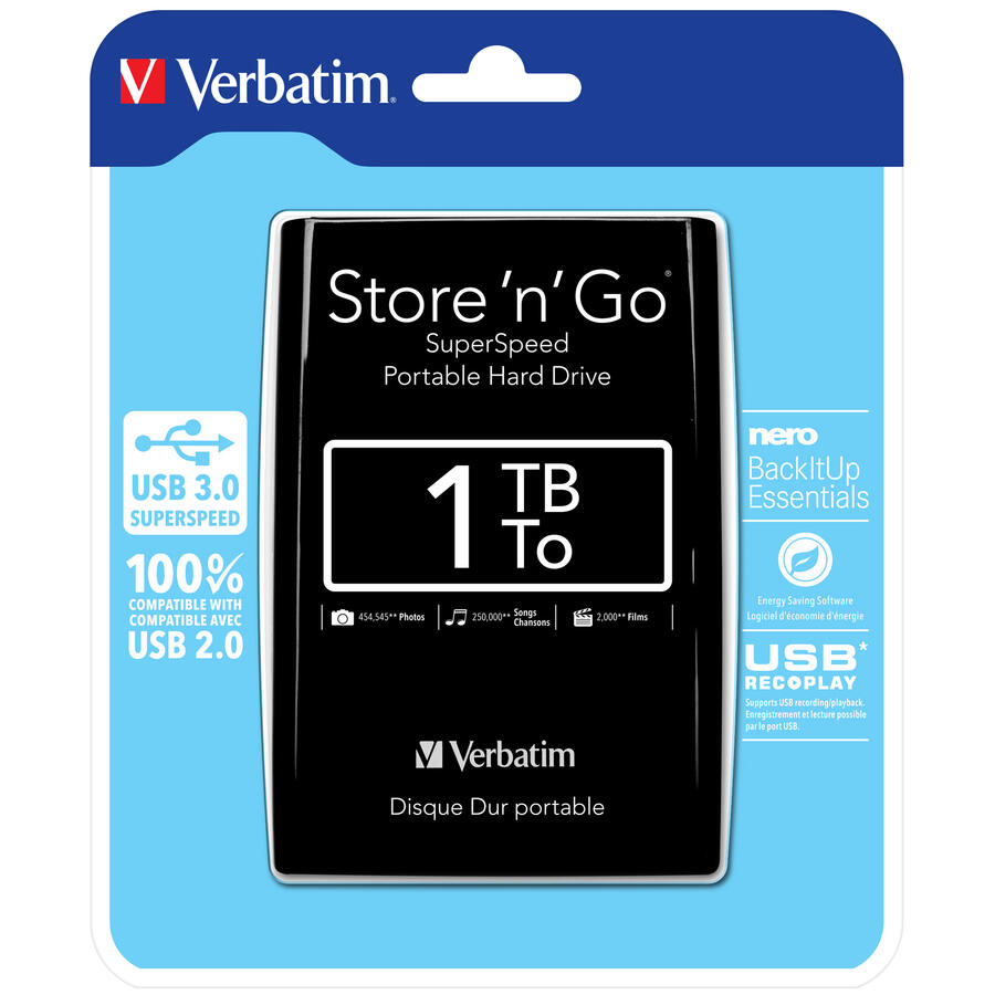 Hard Disk Portatile STORE 'N' GO USB 3.0 VERBATIM