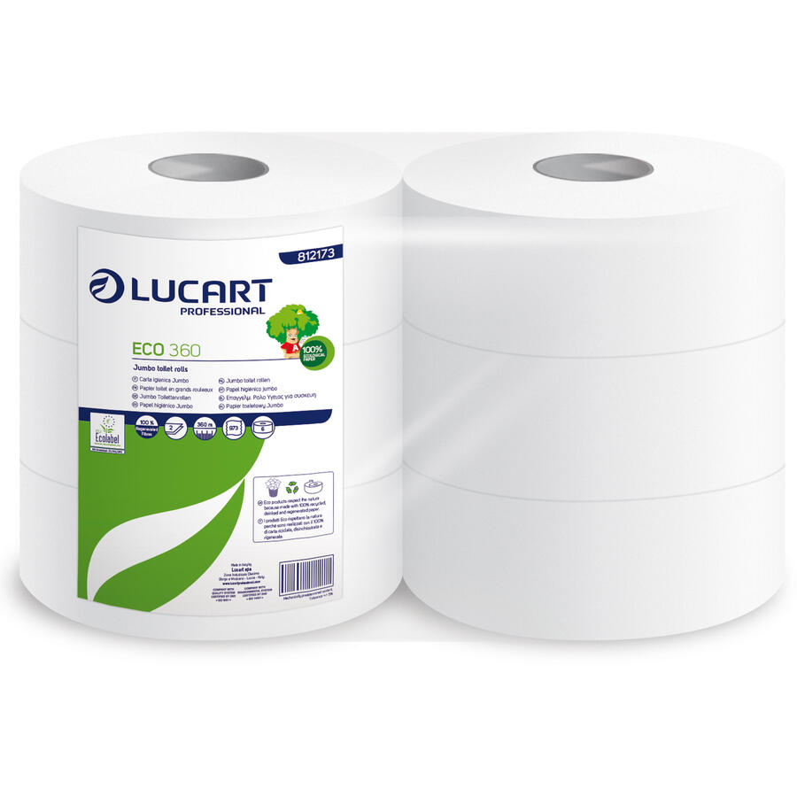 Carta Igienica Jumbo ECO 2 Veli Microgoffrata 150 mt LUCART