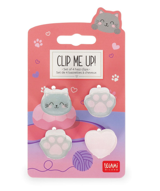Set di 4 Mini Mollette per Capelli - Clip me up!