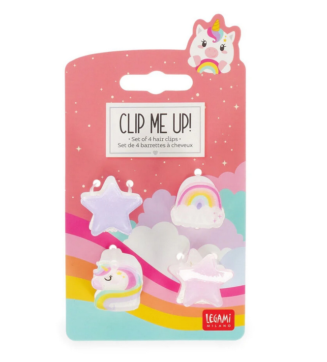 Set di 4 Mini Mollette per Capelli - Clip me up!