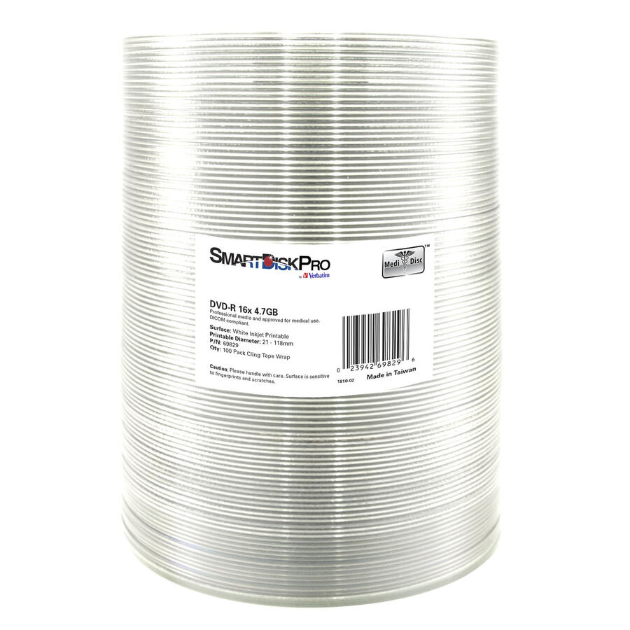 DVD-R 16X 4.7GB 120 Min. Stampabile VERBATIM