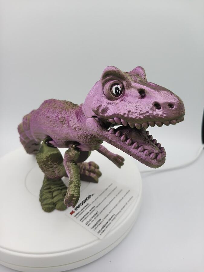 DINOSAURO ARTICOLATO 30x18cm - Stampa 3D -
