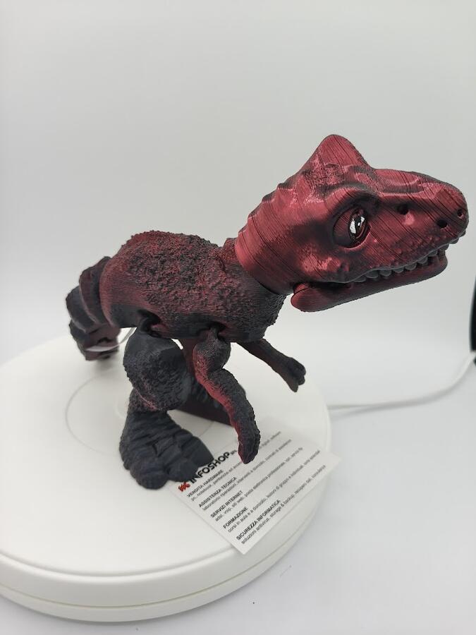DINOSAURO ARTICOLATO 30x18cm - Stampa 3D -