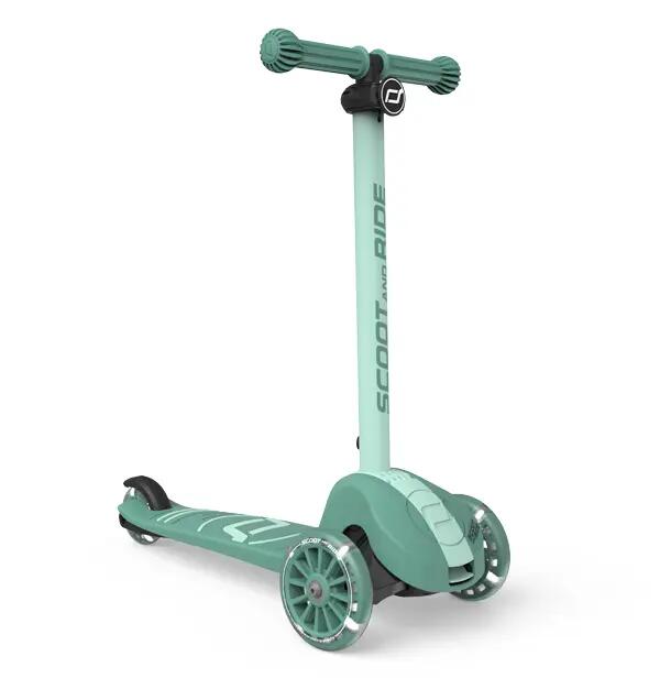 Scoot & Ride Highwaykick 3S – Scooter per bambini 3+ con doppio sterzo e ruote LED - Colori assortiti