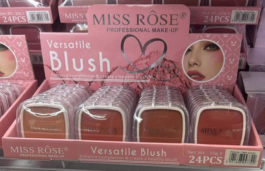 MISS ROSE VERSATILE BLUSH CON SPECCHIO + PENNELLINO [Conf. Da 24 pezzi
