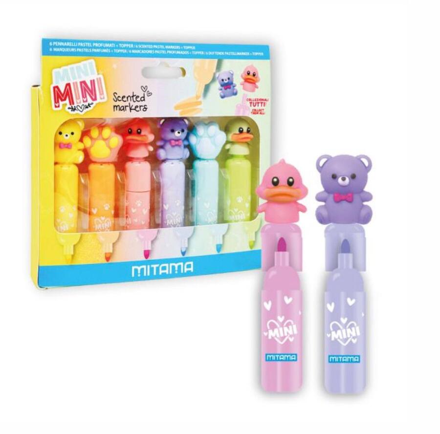 MITAMA  MINI PENNARELLI PROFUMATI
 [Conf.da 3 set da 6 pezzi]