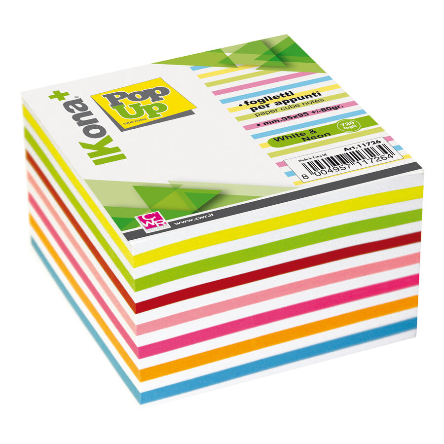 Cubo Blocco Carta 9.5 x 9.5 700 Fogli IKONA+