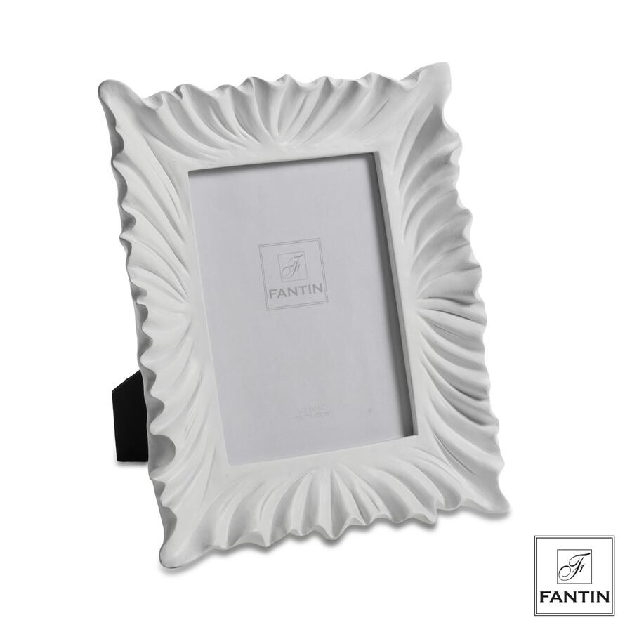 Fantin - Portafoto "Soffio Bianco" in Poliresina - Effetto Conchiglia