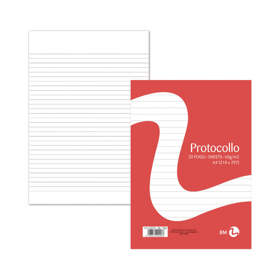 Risma Carta Protocollo A4 60 gr BM - conf. 20 pz