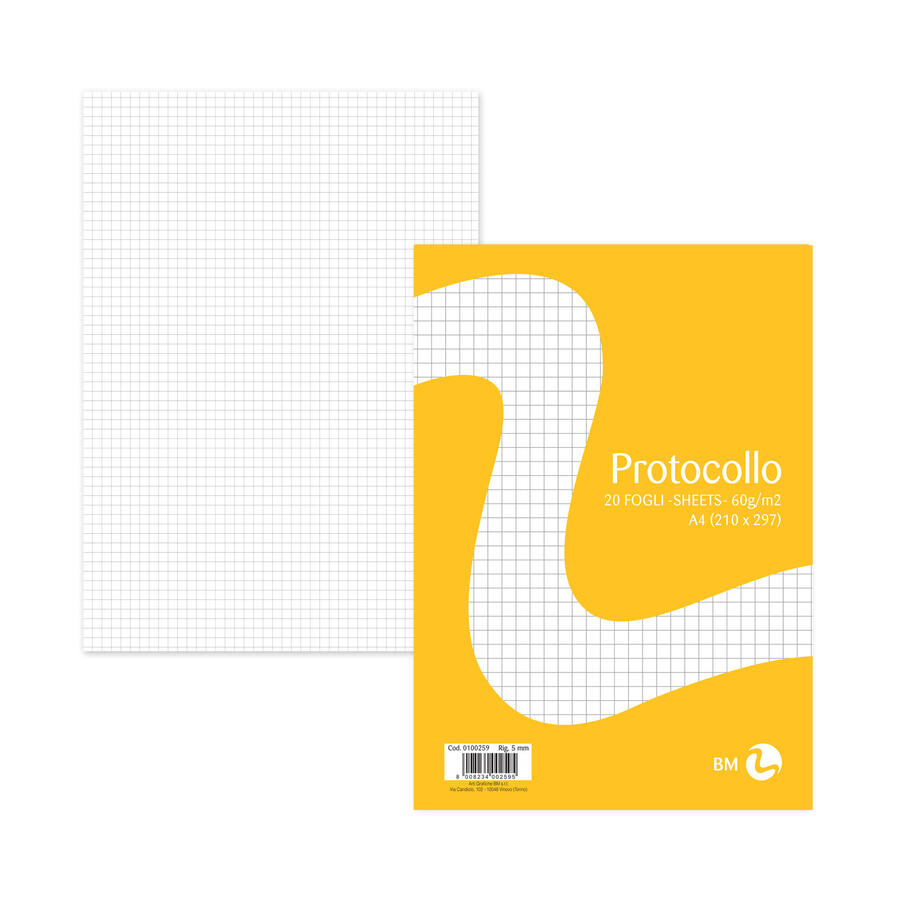 Risma Carta Protocollo A4 60 gr BM - conf. 20 pz