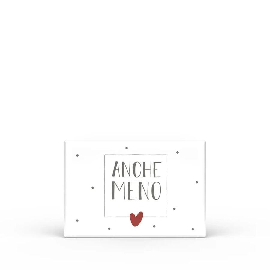 L'Angolo delle Idee Calamita Rettangolare "Parole Sante" — legno laccato 8x5,5 cm, 16 frasi ironiche a scelta