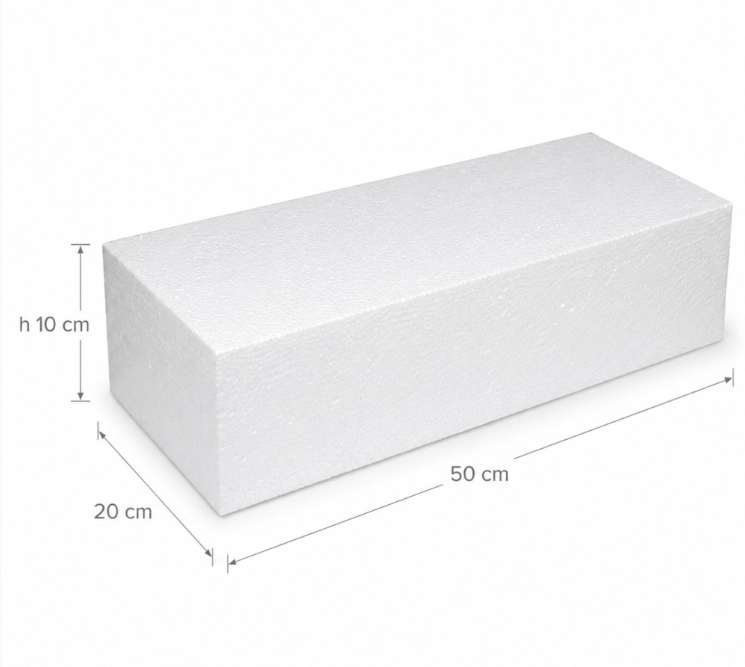 Long cake base polistirolo  