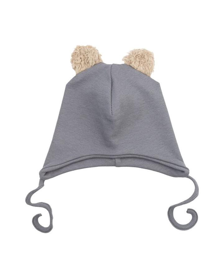 Cappello con orecchie di peluche – Cotone biologico GOTS