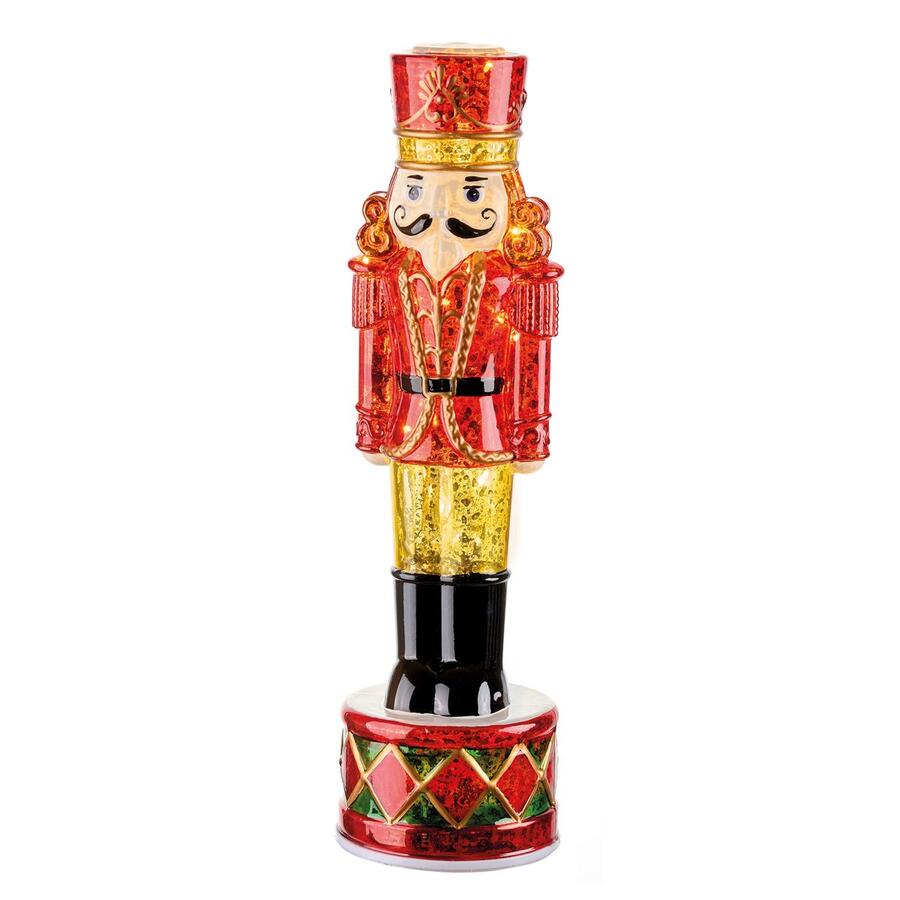 L'Oca Nera Decorazione Luminosa "Christmas Carousel" — vetro con LED e movimento, 4 soggetti a scelta