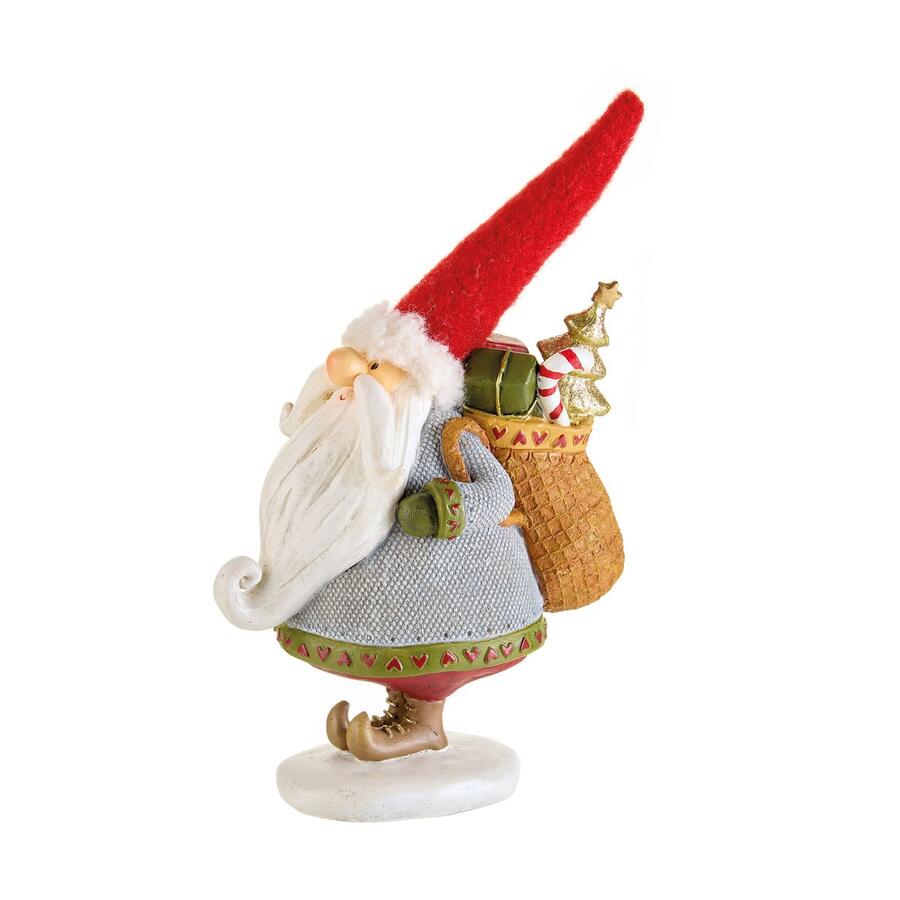 L'Oca Nera Babbo Natale "Polar Express" — statuina decorativa in resina, 3 colori