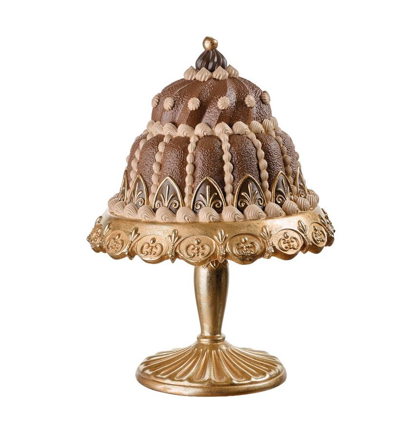 L'Oca Nera Alzata Chocolate Dreams — porta dolci da appoggio in resina e vetro, 4 modelli
