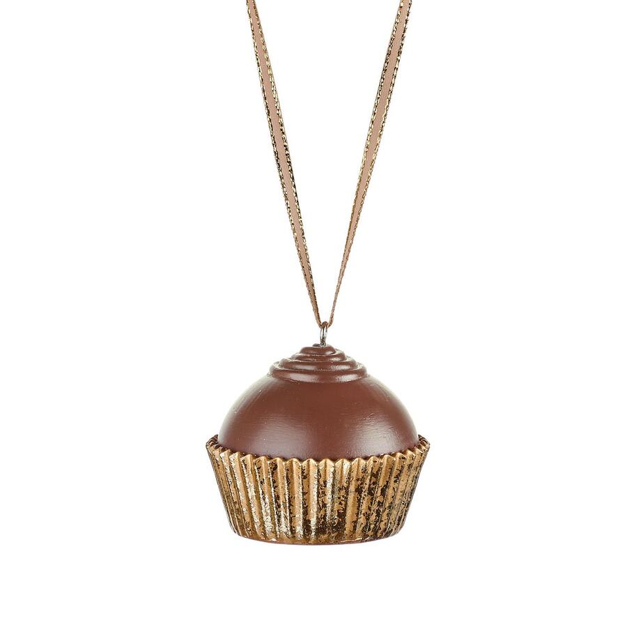 L'Oca Nera Pendente Chocolate Dreams — decorazione natalizia da appendere in resina, 6 fantasie