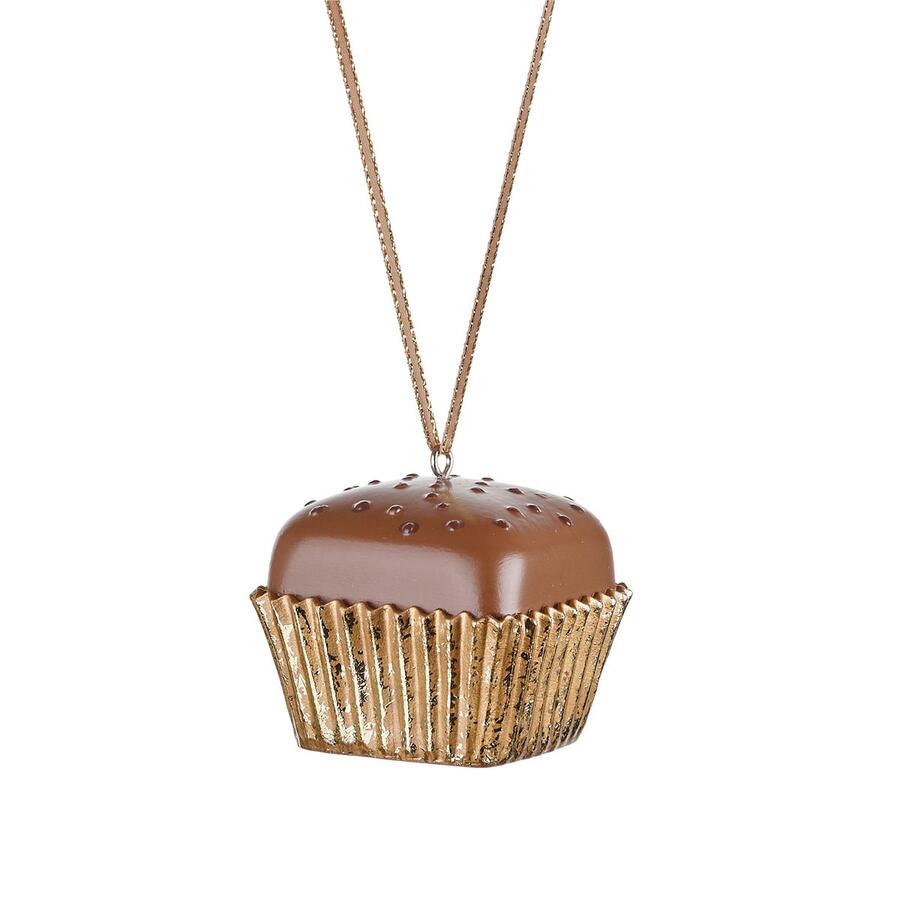 L'Oca Nera Pendente Chocolate Dreams — decorazione natalizia da appendere in resina, 6 fantasie