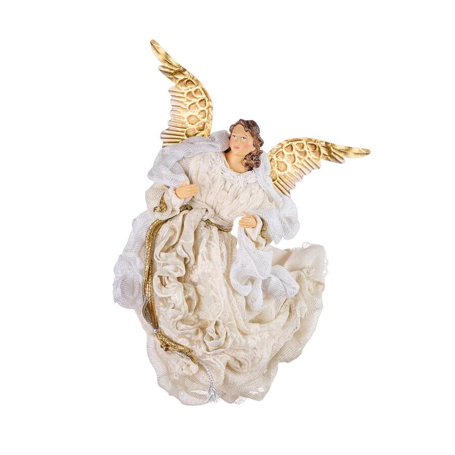 L'Oca Nera Canto Celeste — statuine angelo natalizie in resina e tessuto, 3 modelli