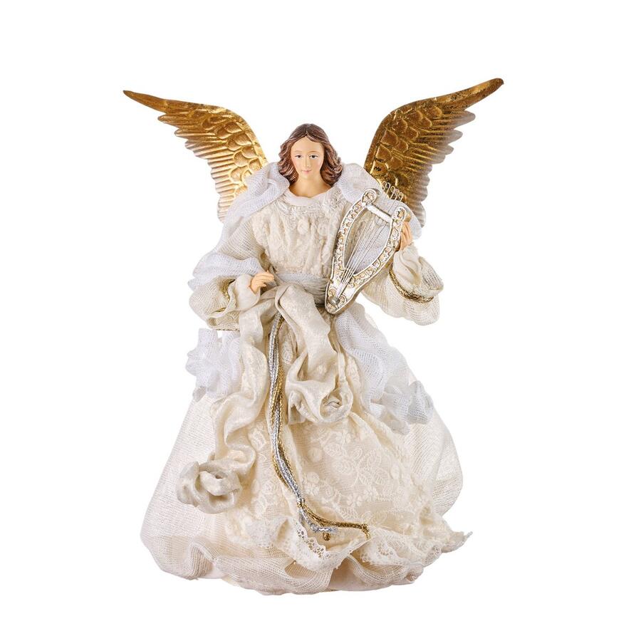 L'Oca Nera Canto Celeste — statuine angelo natalizie in resina e tessuto, 3 modelli
