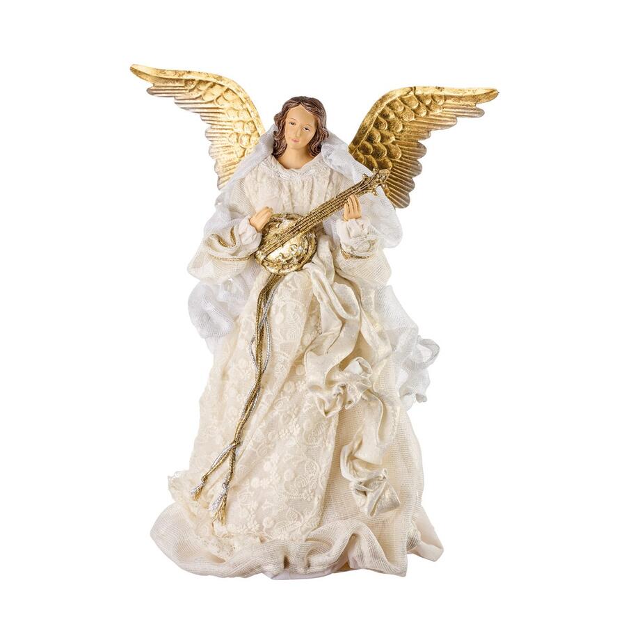 L'Oca Nera Canto Celeste — statuine angelo natalizie in resina e tessuto, 3 modelli