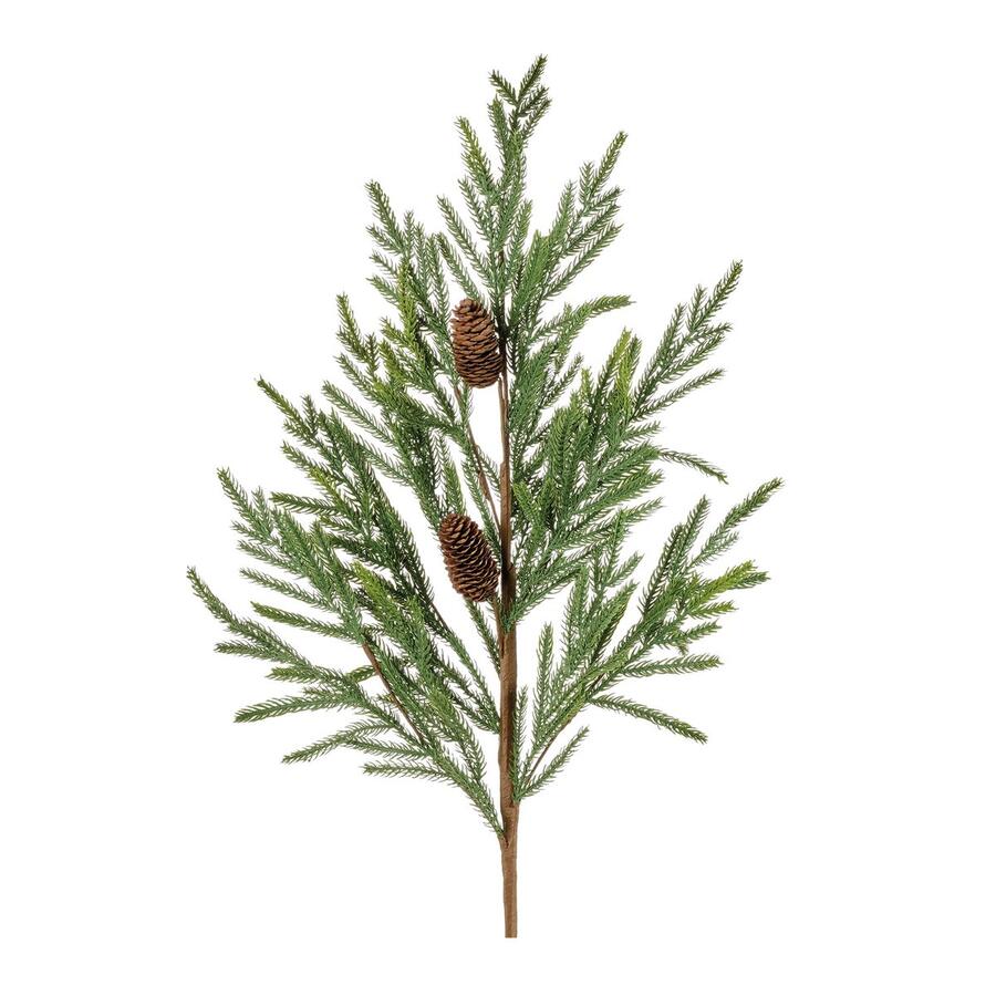 L'Oca Nera Rami di Natale — decorazione floreale artificiale con pigne, 3 modelli