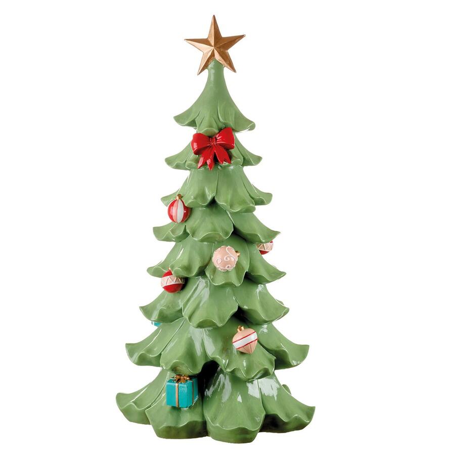L'Oca Nera Alberi in Festa — albero di Natale decorativo in resina, 2 misure
