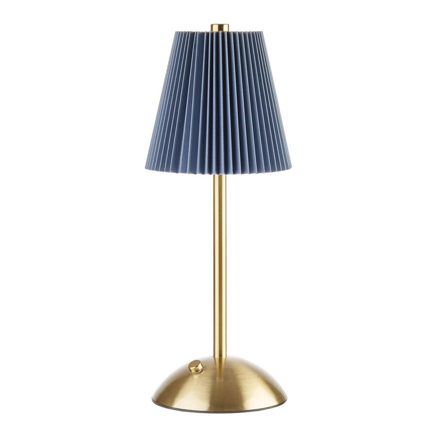L'Oca Nera Lampada da Tavolo LED USB Romantica Atmosfera — Paralume Plissettato, 5 Colori