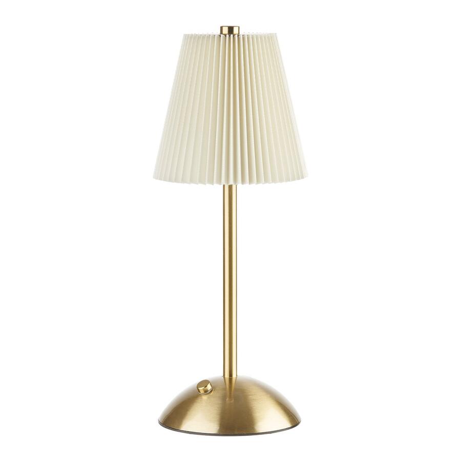 L'Oca Nera Lampada da Tavolo LED USB Romantica Atmosfera — Paralume Plissettato, 5 Colori