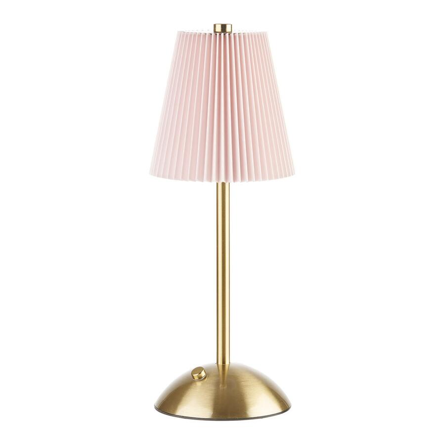 L'Oca Nera Lampada da Tavolo LED USB Romantica Atmosfera — Paralume Plissettato, 5 Colori