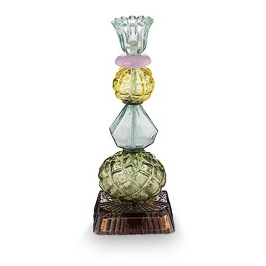 Pip Studio Candelabro in Vetro Verde a Elementi Sovrapposti — disponibile in 23,5 cm e 28 cm