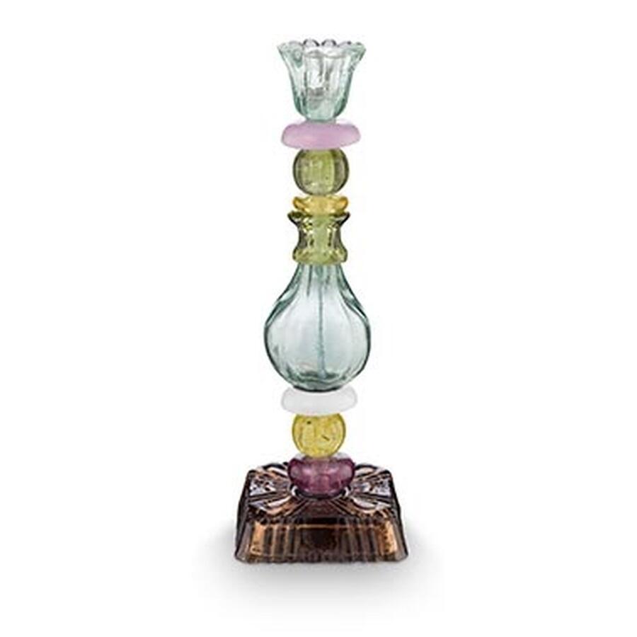 Pip Studio Candelabro in Vetro Verde a Elementi Sovrapposti — disponibile in 23,5 cm e 28 cm