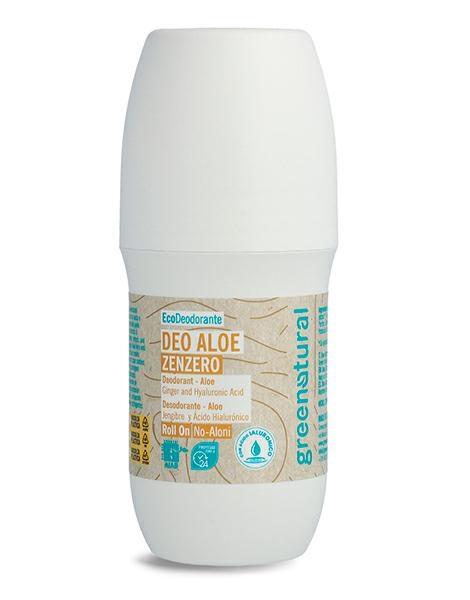 Greenatural BioDeodorante Con Acido Ialuronico & Aloe - ECOBIO Roll-on 75 ml