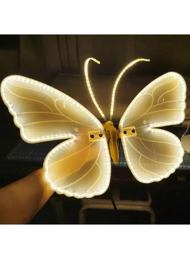 LAMPADA DA ESTERNO A FORMA DI FARFALLA STATISTICA REALISTICA 40 CM