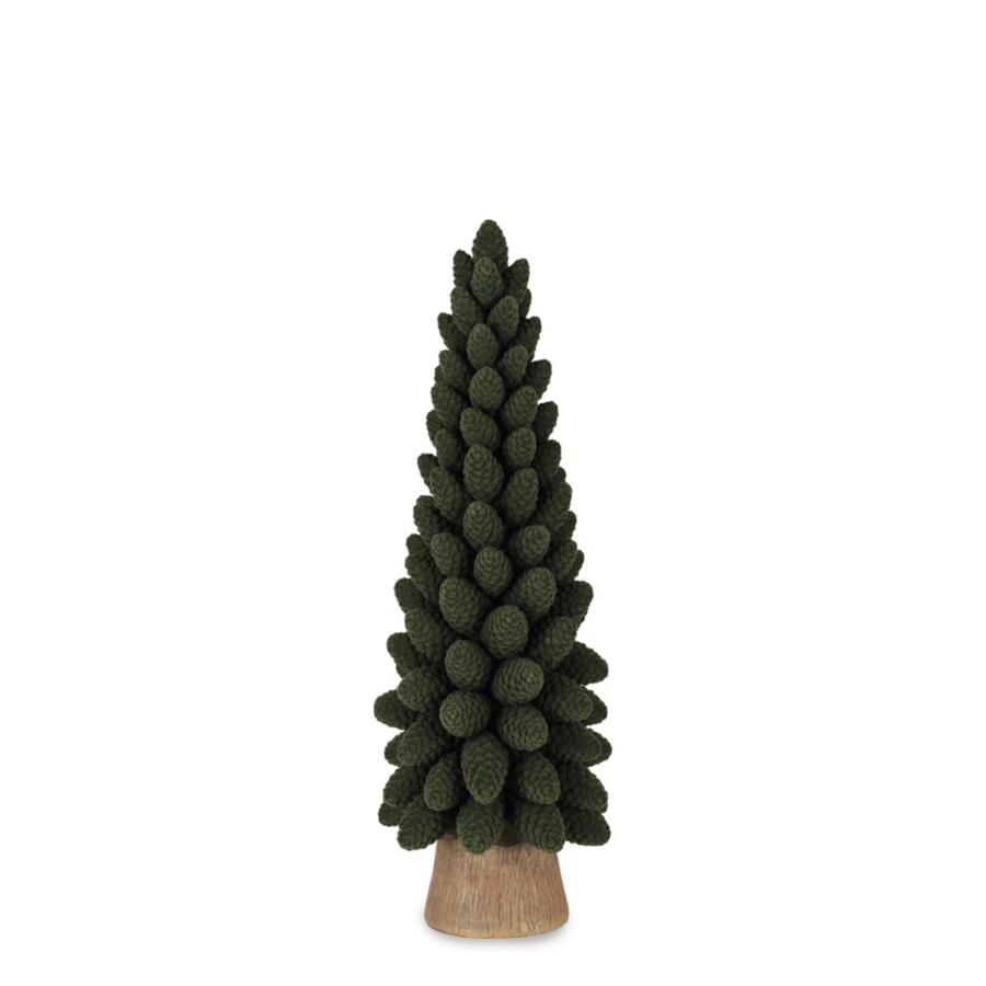 Henriette Albero Pigne Red&Gold X’Mas - alberello decorativo con base in legno, 2 misure disponibili