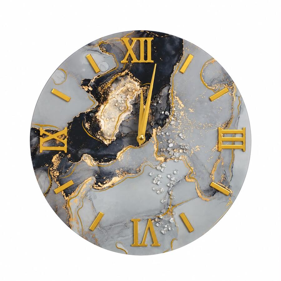 Orologi da parete artigianali di design – Eleganza, marmo e dettagli dorati