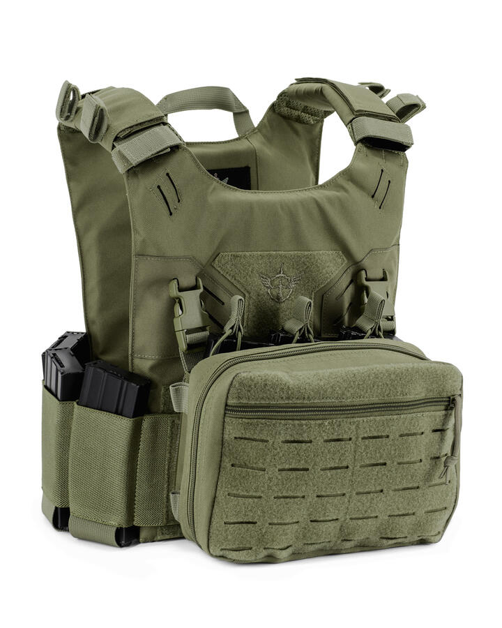 OPENLAND TACTICAL Plate Carrier Command & Survival – Sistema MOLLE Laser Cut