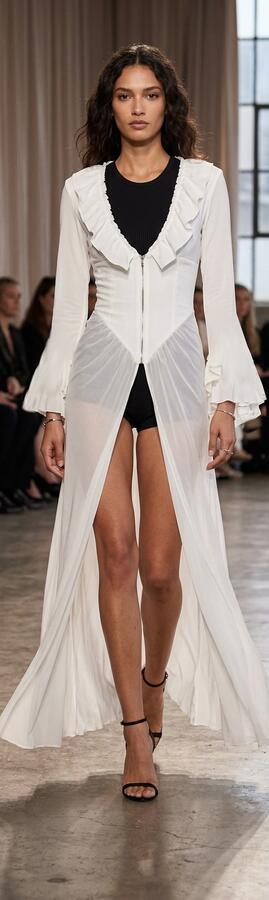 1077 Spolverini lunghi in tulle
