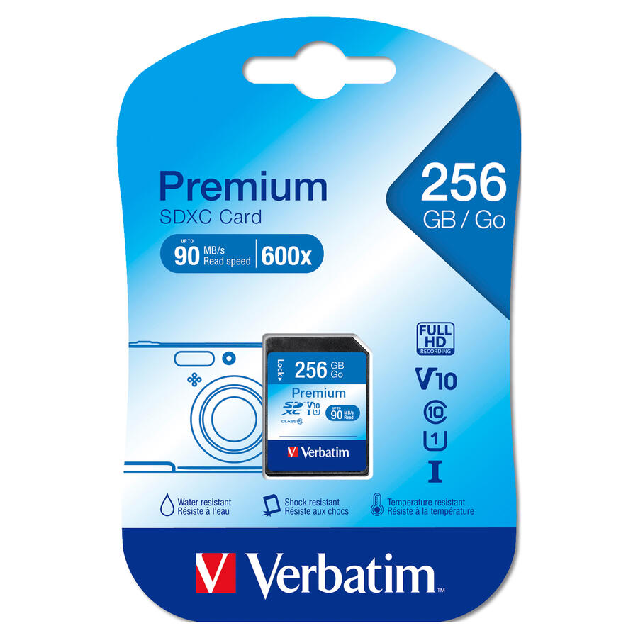 Memoria SD Card PREMIUN SDXC Class 10/UHS-1 VERBATIM