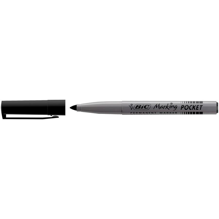 Pennarello Marcatore Punta Tonda Indelebile POCKET 1445 BIC - conf. 12 pz