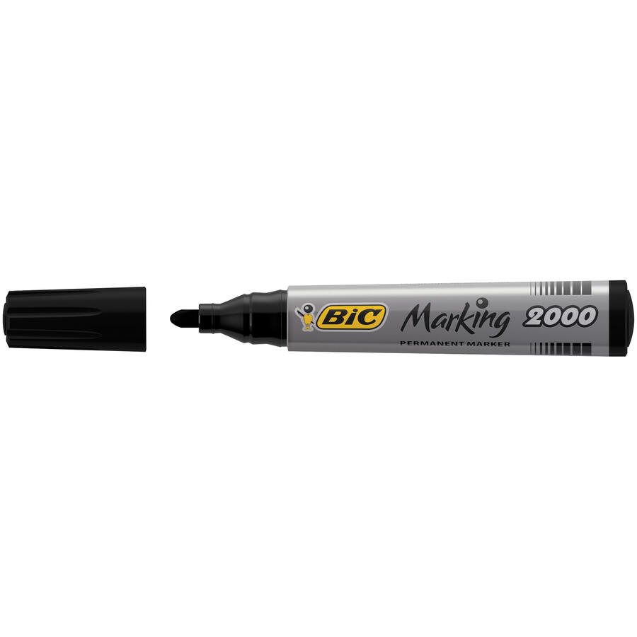 Pennarello Marcatore Punta Tonda Indelebile 2000 BIC - conf. 12 pz